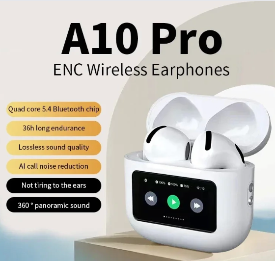 Auriculares inalambricos con pantalla tactil