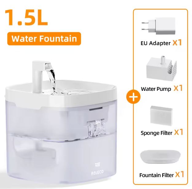 fuente de agua inteligente para perros y gatos