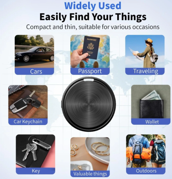 Rastreador Bluetooth Dual iOS y Android | Localizador de Objetos Find My y Google